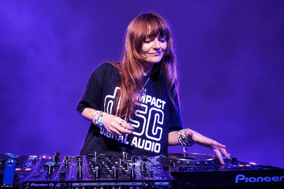 Ninajirachi performing live at a 2026 festival set