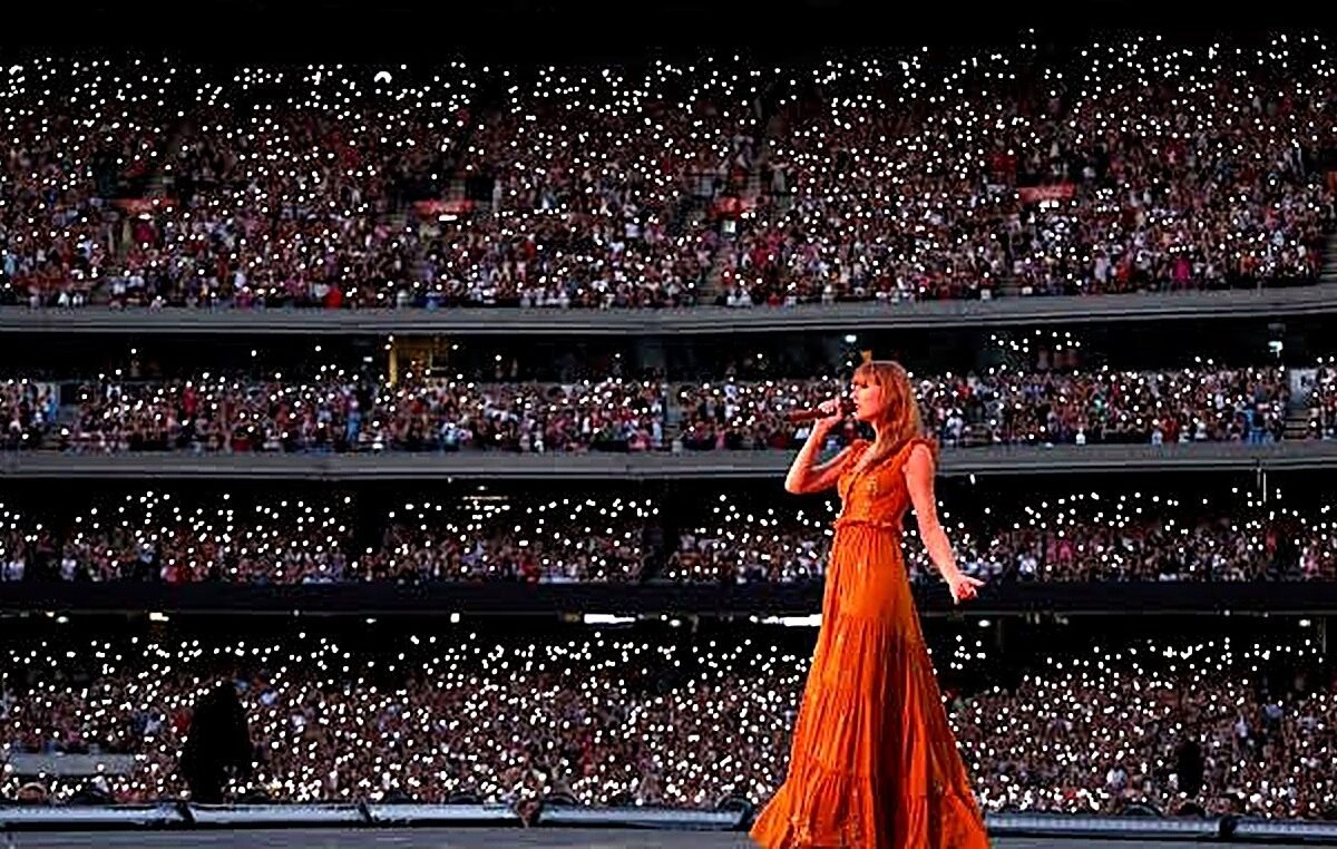 Taylor Swift lyric sheet graphic representing her 2026 trend of explaining song meanings directly to fans
